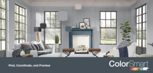 Behr_Colorsmart Graphic of Living Room painted gray
